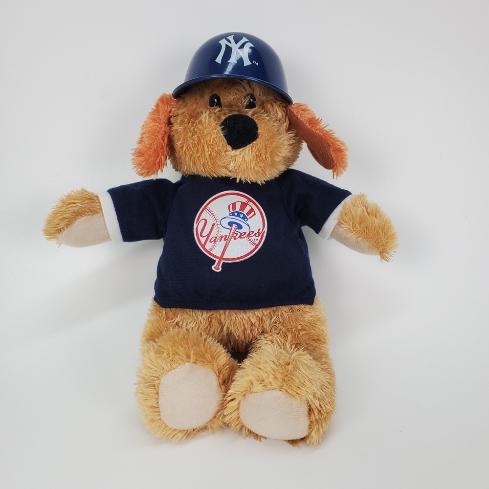 MLB New York Yankees Plush Dog Good Stuff 2009 Navy Blue Jersey Helmet 10 inch